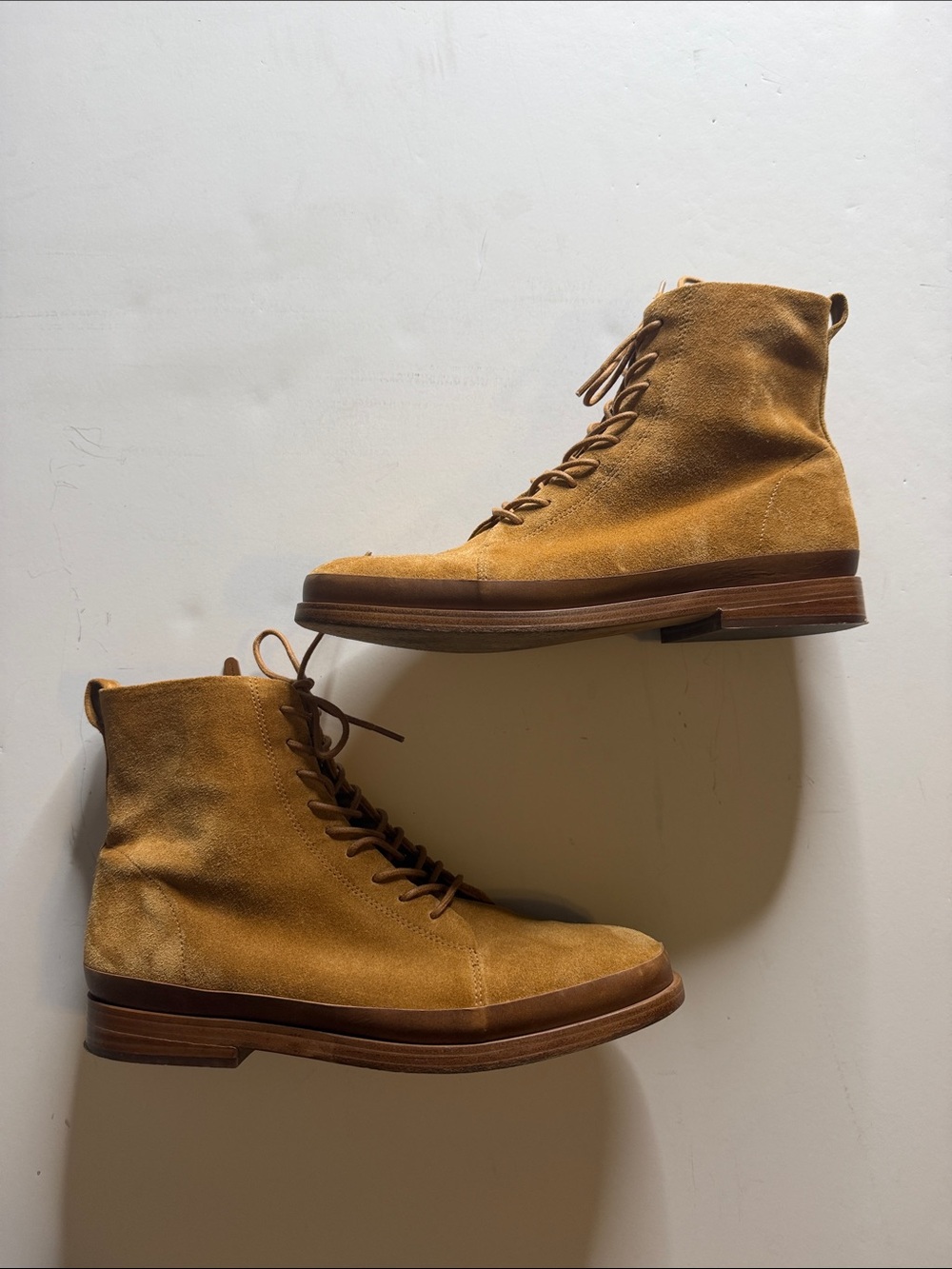 Women's Camel Suede Ankle Boots Size 8.5